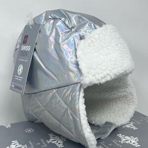 Swiss Tech Silver Irredentist Trapper Hat NWT